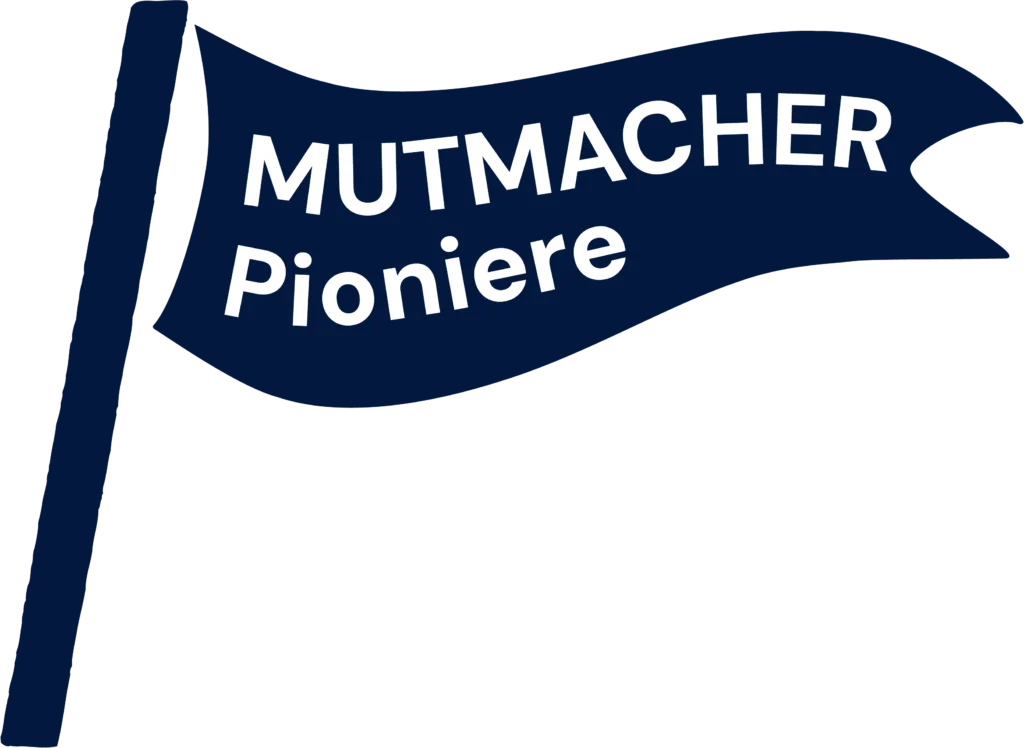 Fahne Mutmacher Pioniere ohne Smile (groß)