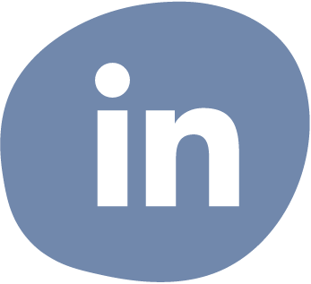 Weißes LinkedIn Logo auf hellblauem Hintergrund. Verlinkt zum Mutmacher Pioniere Profil auf LinkedIn